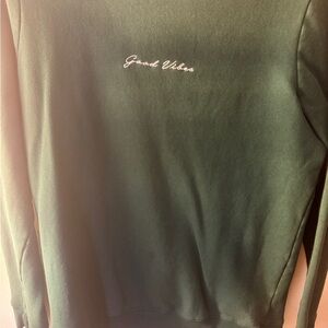 Green 'Good Vibes' Sweatshirt